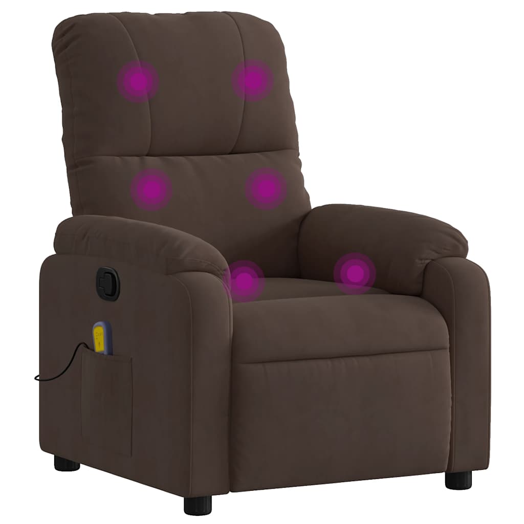 Massagestoel Microvezelstof Bruin