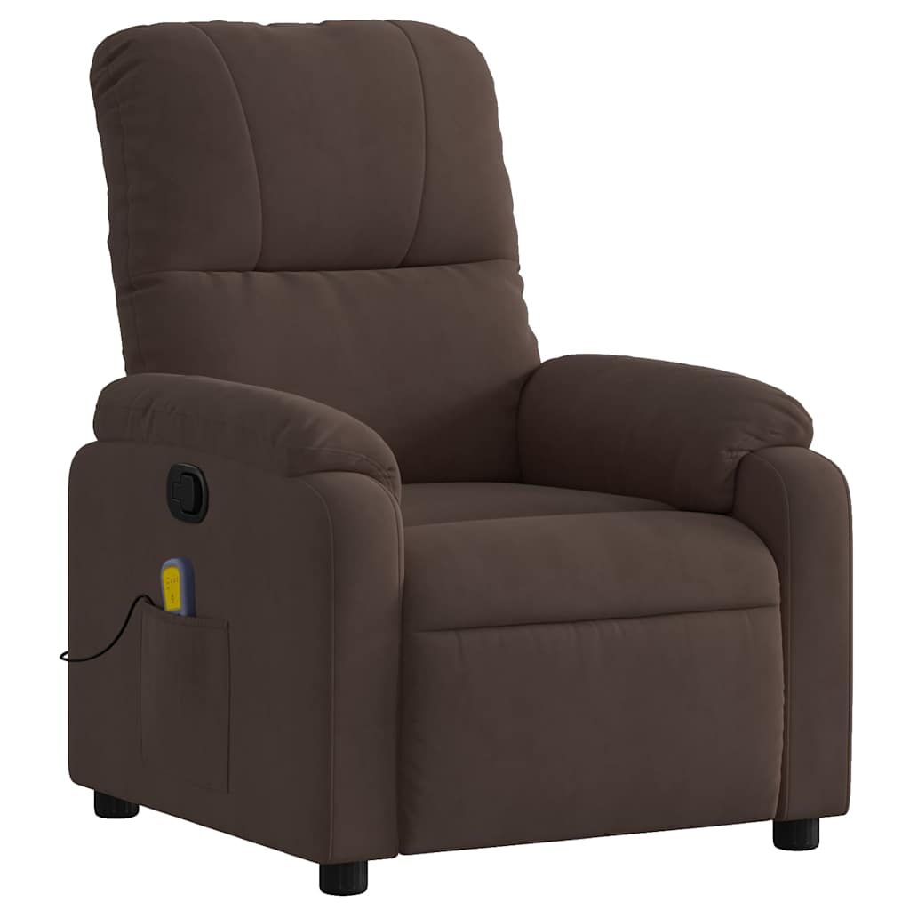 Massagestoel Microvezelstof Bruin