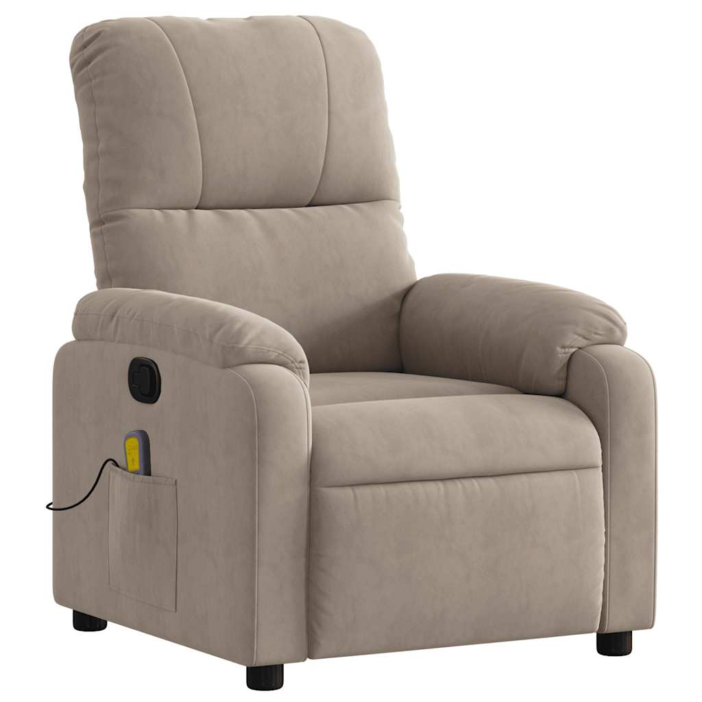 Massagestoel Microvezelstof Taupe