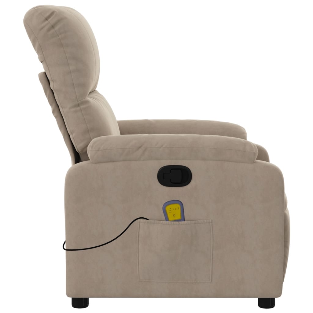 Massagestoel Microvezelstof Taupe