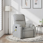 Massagestoel Microvezelstof Lichtgrijs