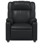 Fauteuil Verstelbaar Kunstleer Zwart