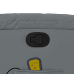 Massagestoel Verstelbaar Kunstleer Grijs