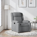 Fauteuil Verstelbaar Stof Lichtgrijs