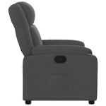 Fauteuil Verstelbaar Stof Donkergrijs