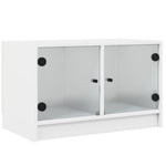 Tv-Meubel Met Glazen Deuren 68X37X42 Cm