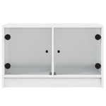 Tv-Meubel Met Glazen Deuren 68X37X42 Cm