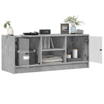 Tv-Meubel Met Glazen Deuren 02X37X42 Cm