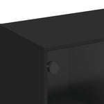 Tv-Meubel Met Glazen Deuren 02X37X42 Cm