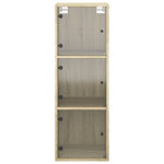 Wandkast Met Glazen Deuren 35X37X100 Cm Kleurig