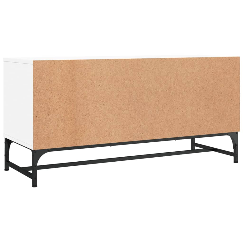 Tv-Meubel Met Glazen Deuren 02X37X50 Cm