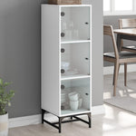 Hoge Kast Met Glazen Deuren 35X37X120 Cm