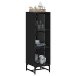 Hoge Kast Met Glazen Deuren 35X37X120 Cm