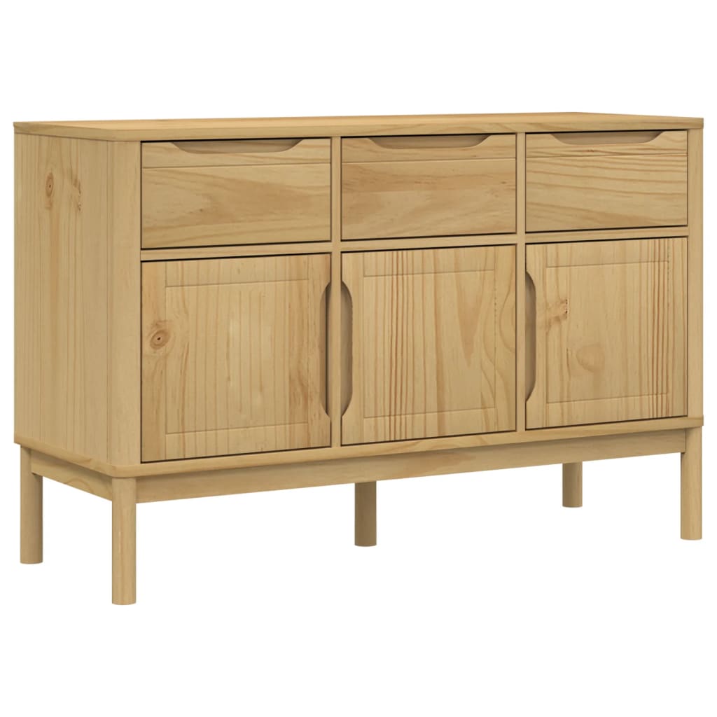 Dressoir Floro 114X43X74 Cm Massief Grenenhout