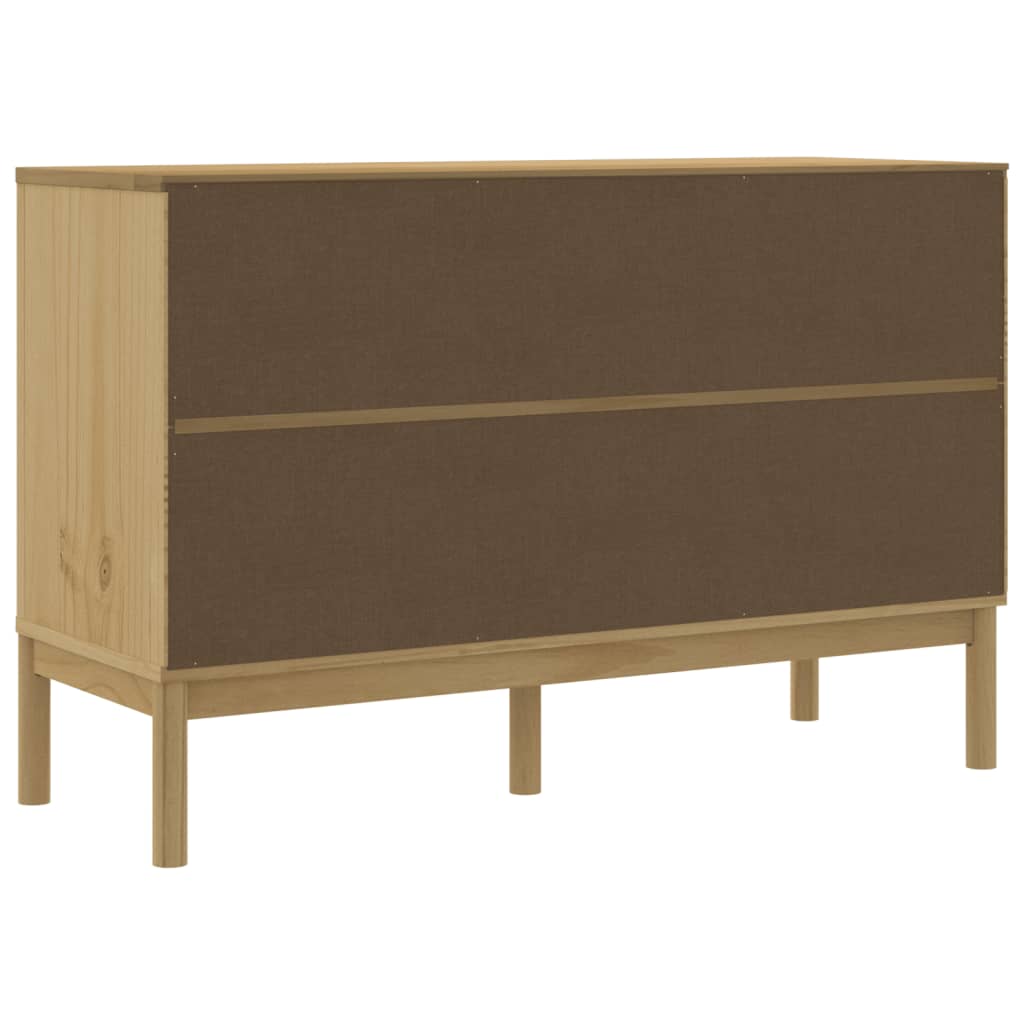 Dressoir Floro 114X43X74 Cm Massief Grenenhout