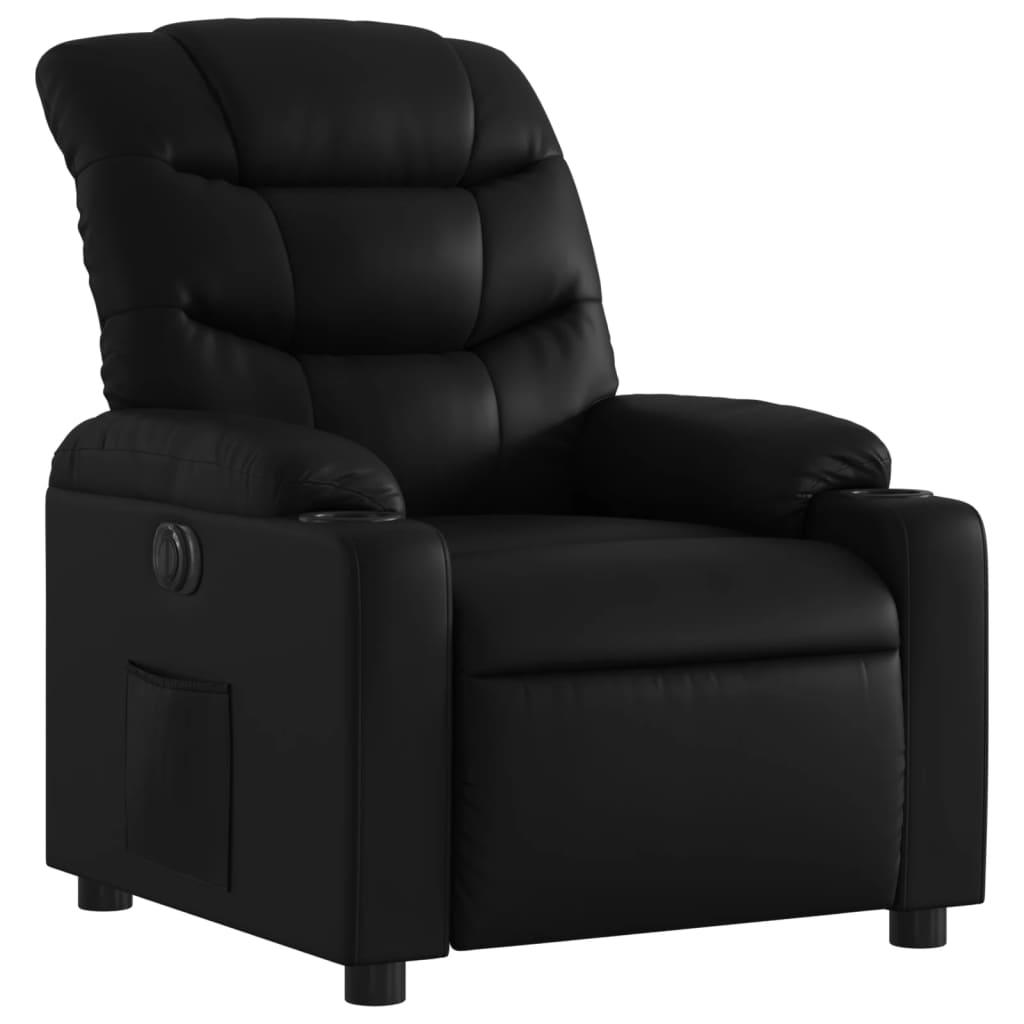 Fauteuil Kunstleer Zwart