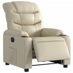 Fauteuil Kunstleer Kleurig Crème