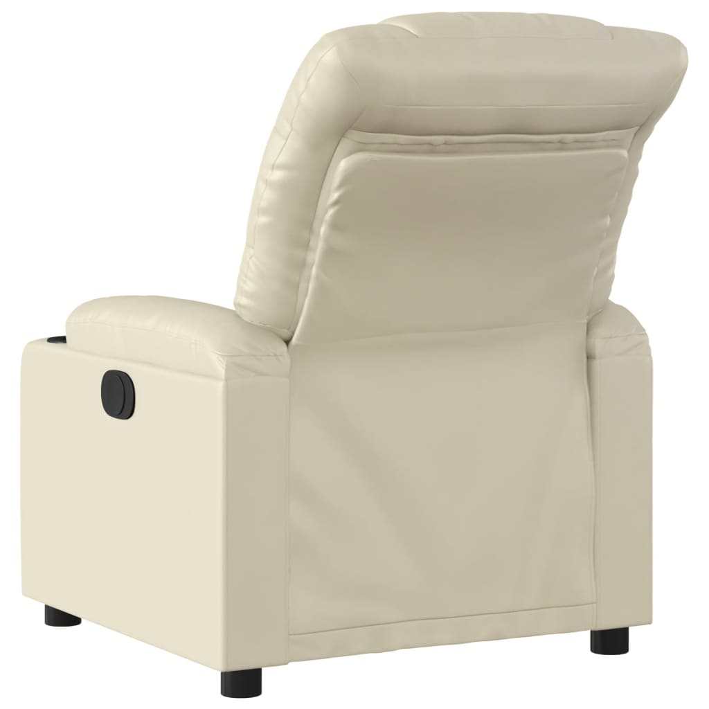 Fauteuil Kunstleer Kleurig Crème
