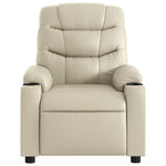 Fauteuil Kunstleer Kleurig Crème