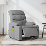 Massagestoel Stof Lichtgrijs