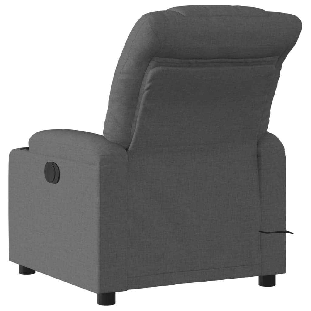 Massagestoel Stof Donkergrijs