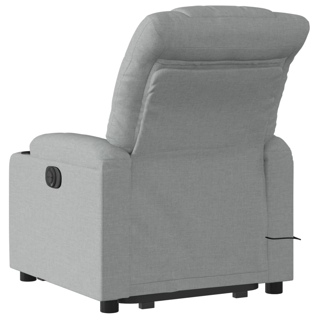 Sta-Op-Massagestoel Stof Lichtgrijs