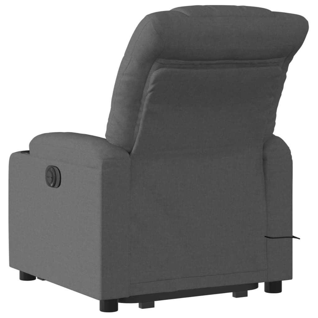 Sta-Op-Massagestoel Stof Donkergrijs