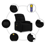 Sta-Op-Massagestoel Stof Zwart