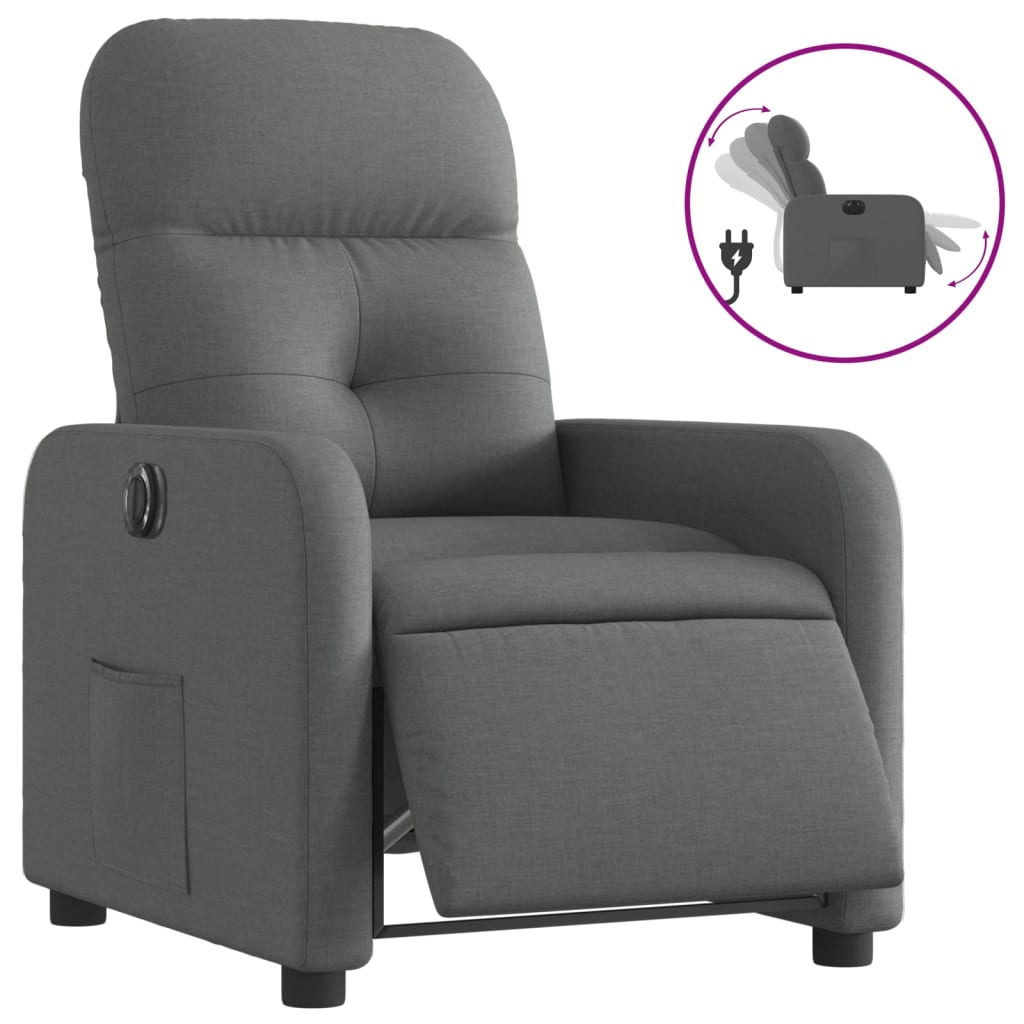 Fauteuil Stof Donkergrijs