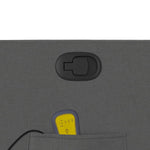 Sta-Op-Massagestoel Verstelbaar Stof Donkergrijs