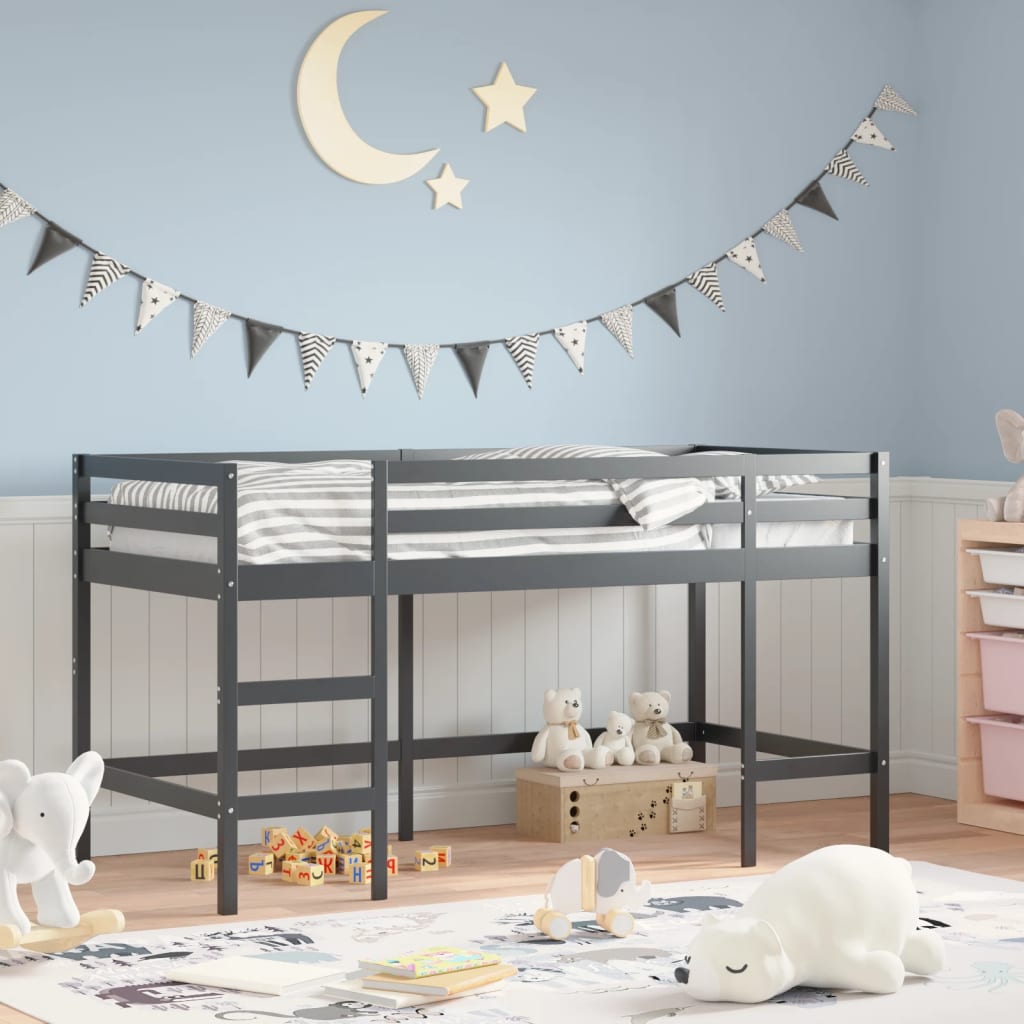 Kinderhoogslaper Met Ladder Massief Grenenhout