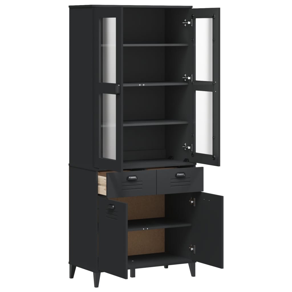 Hoge Kast Viken 80X40X190 Cm Massief Grenenhout