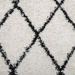 Vloerkleed Pamplona Shaggy Hoogpolig Crème En Zwart Cream And Black
