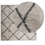 Vloerkleed Pamplona Shaggy Hoogpolig Beige En Antraciet