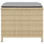 Tuinkrukken Met Kussens 1X1X36 Cm Poly Rattan Beige