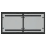 3-Delige Bistroset Met Kussens Poly Rattan Zwart