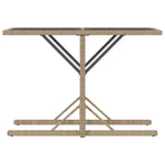 3-Delige Bistroset Met Kussens Poly Rattan Beige