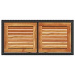 3-Delige Bistroset Met Kussens Poly Rattan Zwart