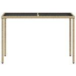 5-Delige Tuinset Met Kussens Poly Rattan Beige