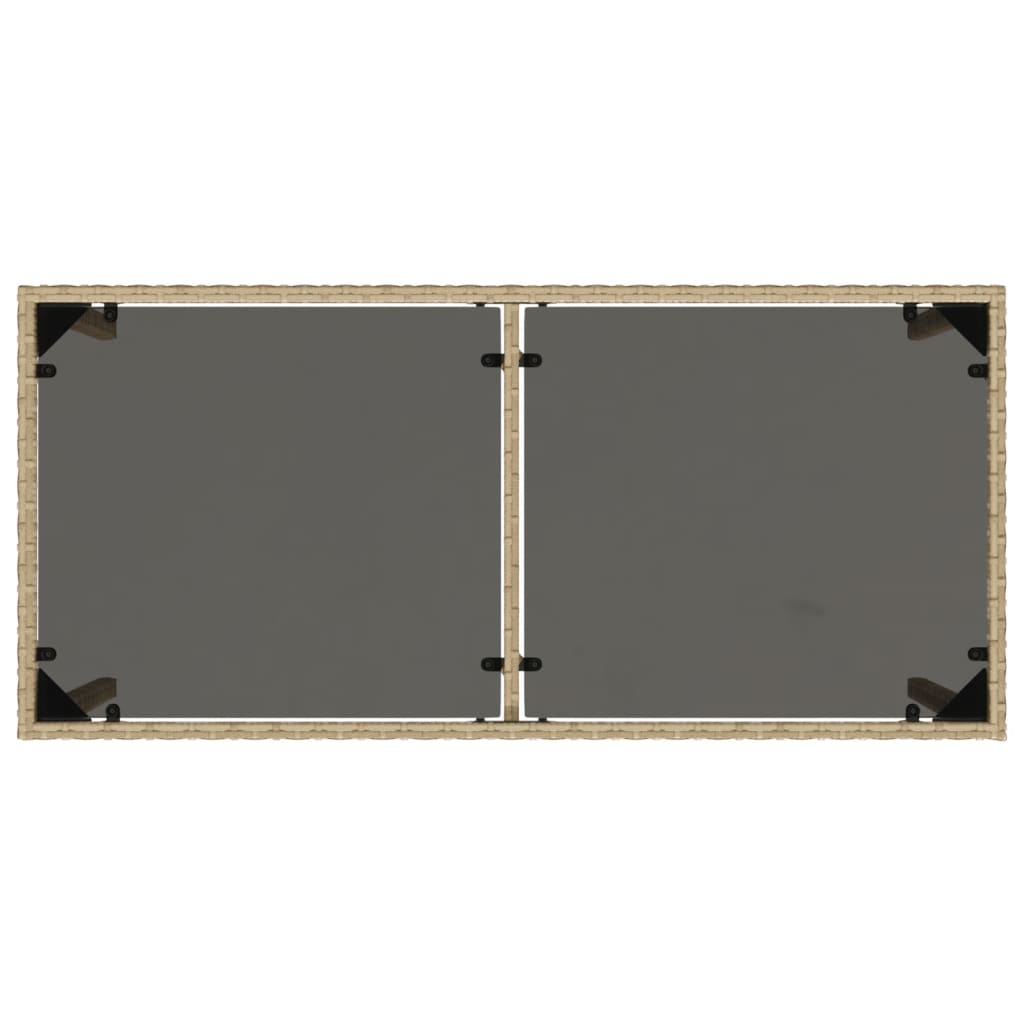 5-Delige Tuinset Met Kussens Poly Rattan Beige