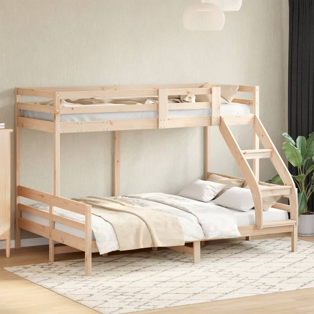 Stapelbed Massief Grenenhout 90X200/140X200 Cm