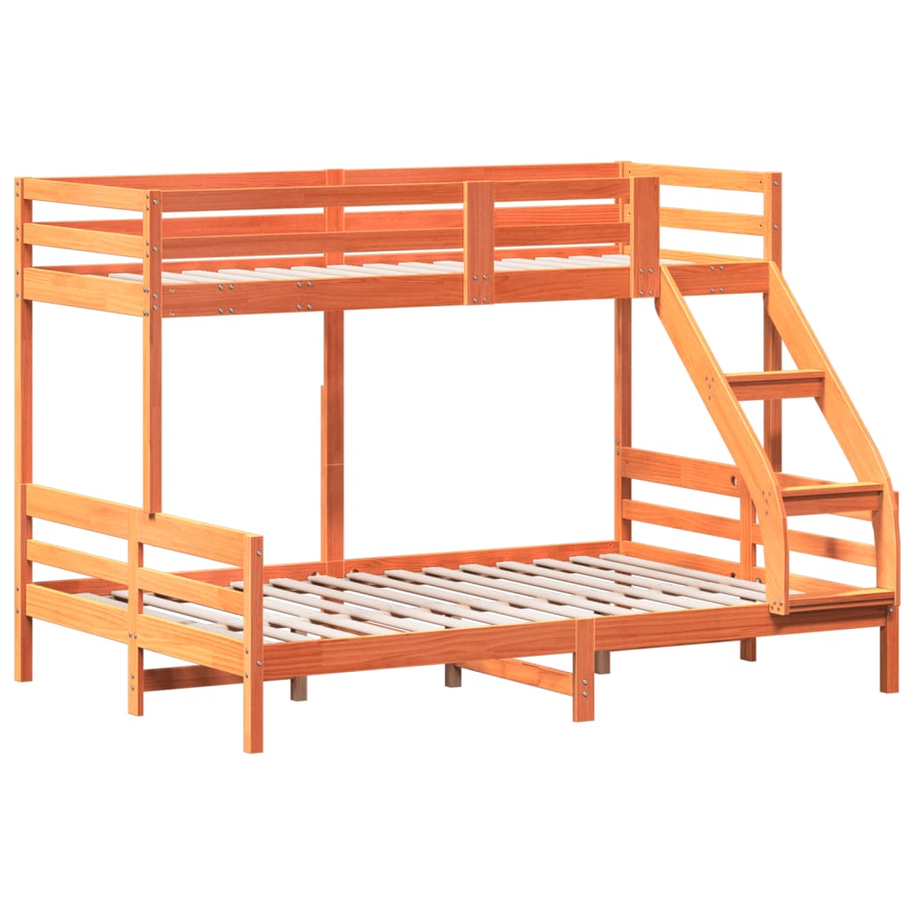 Stapelbed Massief Grenenhout 90X200/140X200 Cm