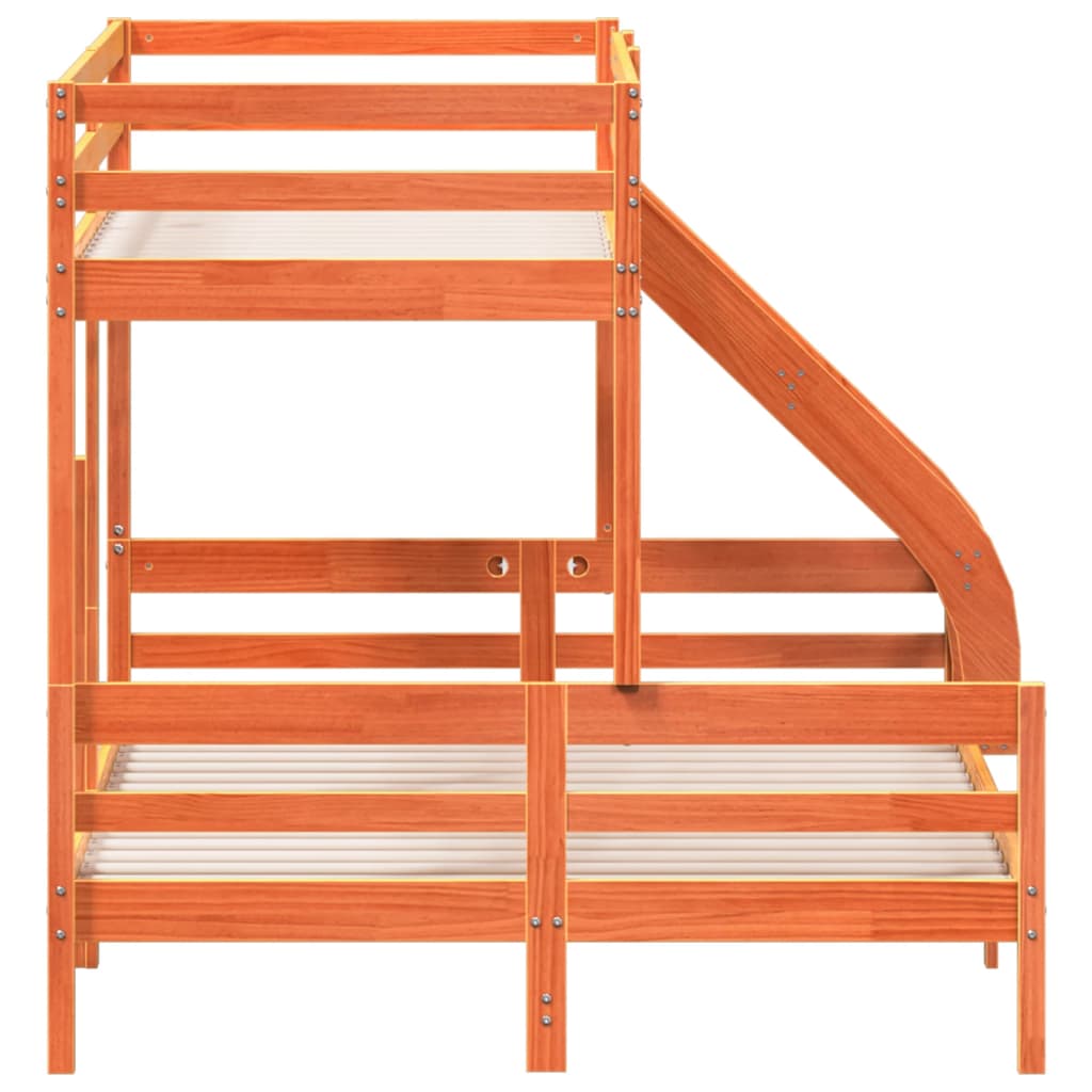 Stapelbed Massief Grenenhout 90X200/140X200 Cm