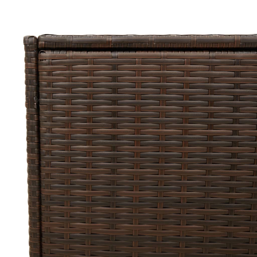 Tuinbox 283 L Poly Rattan Bruin