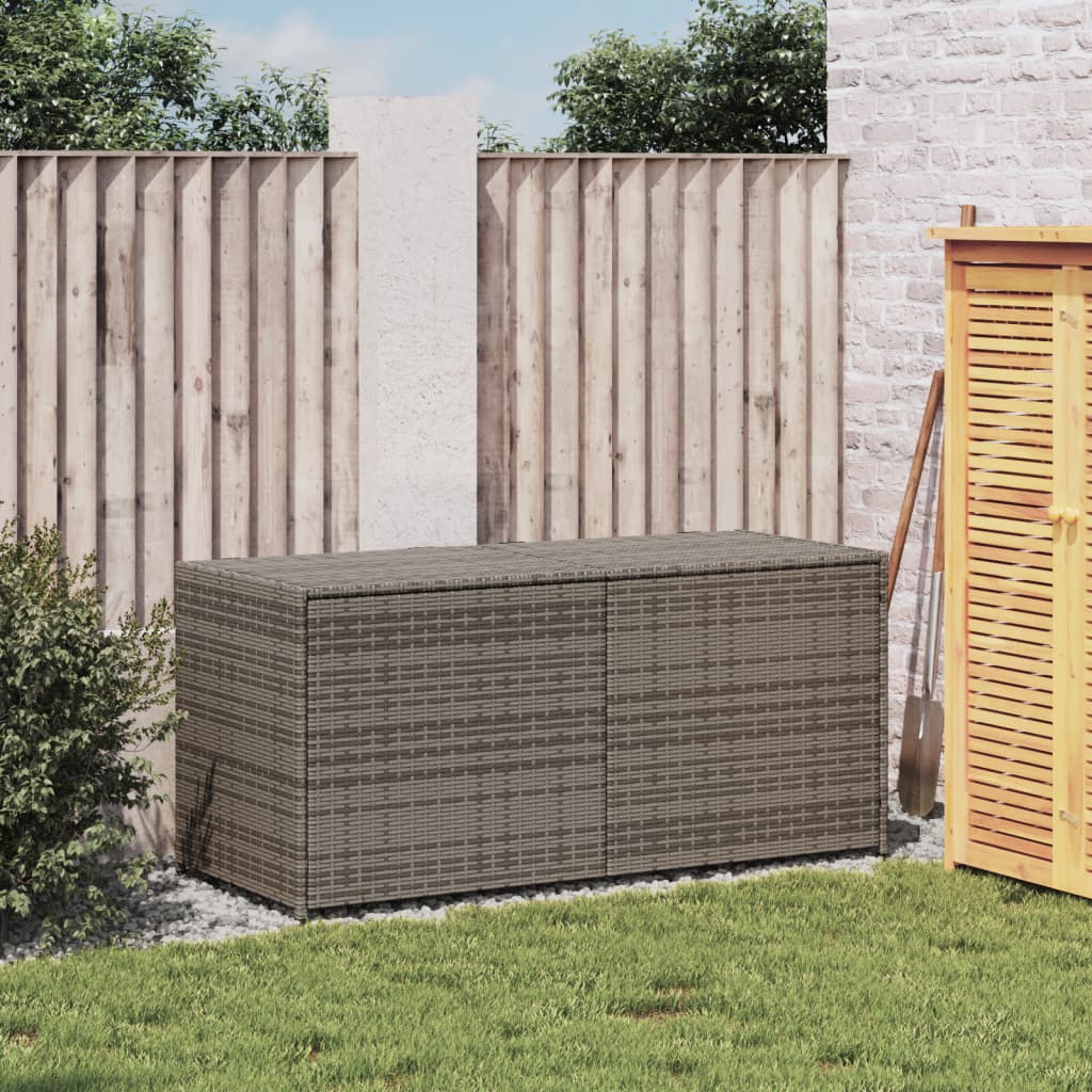 Tuinbox 283 L Poly Rattan Grijs