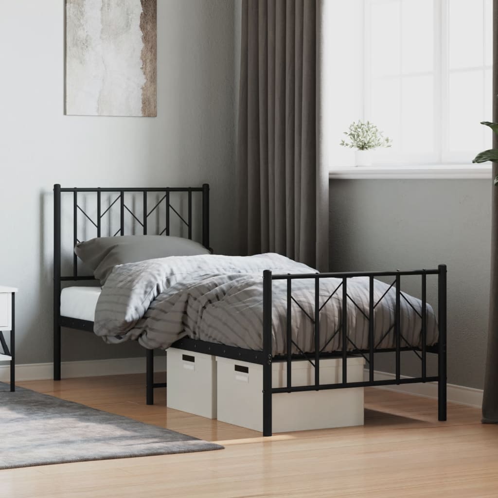 Bedframe Met Hoofd- En Voeteneinde Metaal