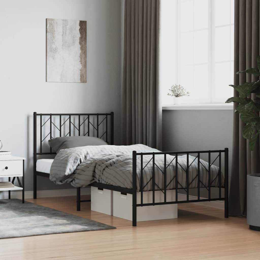 Bedframe Met Hoofd- En Voeteneinde Metaal