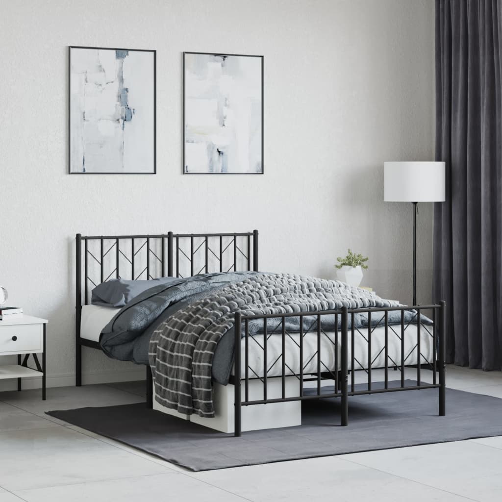 Bedframe Met Hoofd- En Voeteneinde Metaal