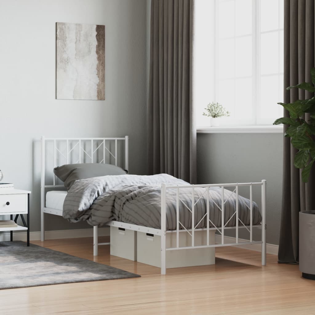 Bedframe Met Hoofd- En Voeteneinde Metaal