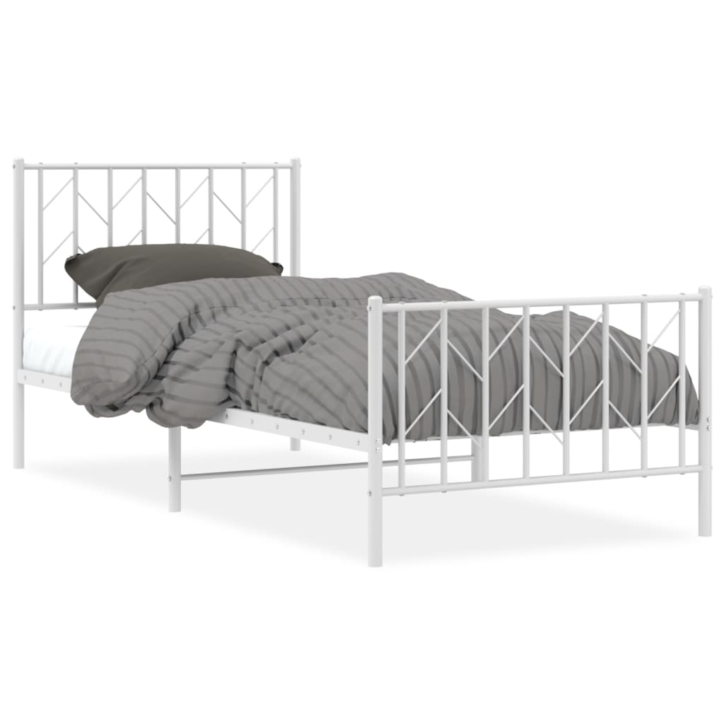 Bedframe Met Hoofd- En Voeteneinde Metaal